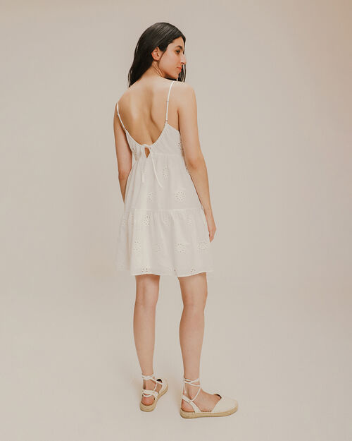 Vestido Corto Eyelet